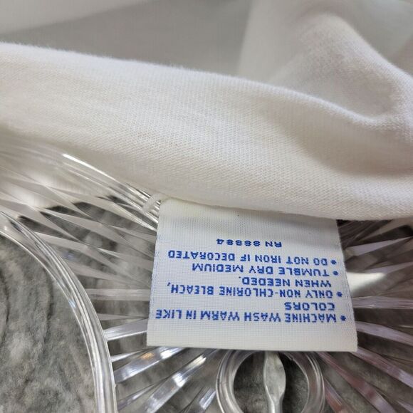 Vintage Bullhead City Shirt Mens Medium White Patriot Single Stitch Arizona Flag - Picture 8 of 9